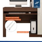 Mesa Para Computador 1 Armário E Prateleira Office Valdemóvei