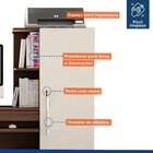 Mesa Para Computador 1 Armário E Prateleira Office Valdemóvei