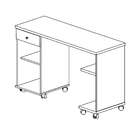 Mesa Para Computador 1 Gaveta Com Nichos Million Patrimar