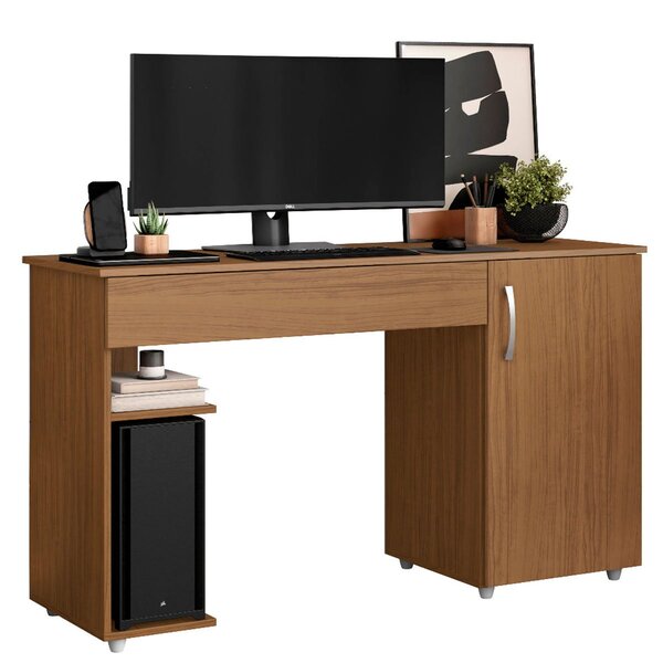 Mesa Para Computador 1 Porta 1 Gaveta C/ Suporte De Cpu Lara