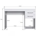 Mesa Para Computador 2 Gavetas Mt102 Branco - Decibal Móveis
