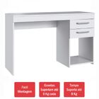 Mesa Para Computador 2 Gavetas Mt102 Branco - Decibal Móveis