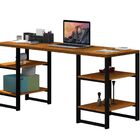 Mesa Para Computador 4 Prateleiras Home Rustic Preto/branco