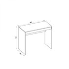 Mesa Para Computador 90cm Recta  Marrom E Preto