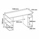 Mesa Para Computador / Gamer Mx Preto Com 5 Prateleiras E Gan