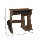 Mesa Para Computador Azir Amendoa Preto