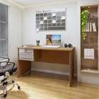 Mesa Para Computador Byte 1 Gaveta 116cm Cinamomo E Off White