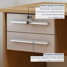 Mesa Para Computador Byte 1 Gaveta 116cm Cinamomo E Off White