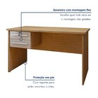 Mesa Para Computador Byte 1 Gaveta 116cm Cinamomo E Off White
