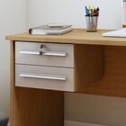 Mesa Para Computador Byte 1 Gaveta 116cm Cinamomo E Off White