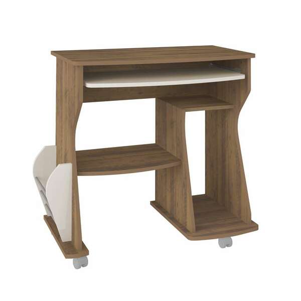 Mesa Para Computador Cem Pinho E Off White