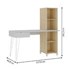 Mesa Para Computador Com 1 Gaveta Chipre Terrazza Carvalho