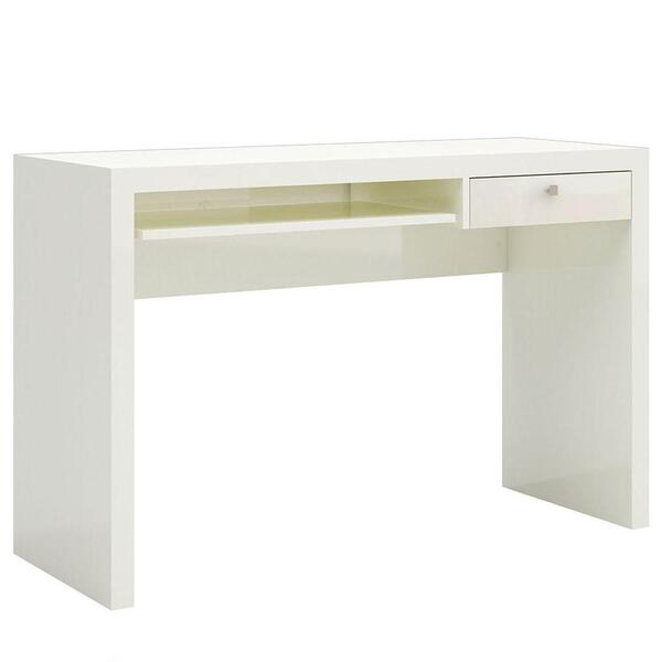 Mesa Para Computador Com 1 Gaveta Dalla Costa Off White