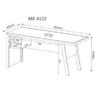 Mesa Para Computador Com 2 Gavetas Me4122 - Tecno Mobili - No