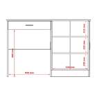 Mesa Para Computador Com 2 Portas 1 Gaveta Space Patrimar