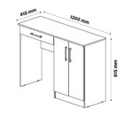 Mesa Para Computador Com 2 Portas 1 Gaveta Space Patrimar