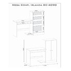 Mesa Para Computador Com Armário 2 Portas Irlanda Atualle