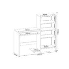 Mesa Para Computador Com Armário Irlanda 2 Portas 121cm Branc