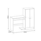 Mesa Para Computador Com Armário Irlanda 2 Portas 121cm Branc