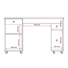 Mesa Para Computador Com Nicho Million 1 Gaveta 125cm Branco