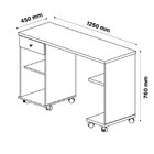 Mesa Para Computador Com Nicho Million 1 Gaveta 125cm Branco