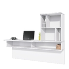 Mesa Para Computador Com Nichos Kelli Branco