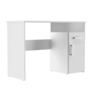 Mesa Para Computador Compacta Young-office - Branco Com Nogue