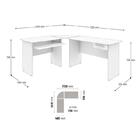 Mesa Para Computador Completa Para Trabalho Branca