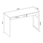Mesa Para Computador Desk Com 2 Gavetas 120cm - Fit Mobel - N