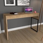 Mesa Para Computador Desk Com 2 Gavetas 120cm Natural - D'ros