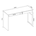 Mesa Para Computador Desk Com 2 Gavetas 120cm Natural - D'ros