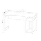 Mesa para Computador Desk Gamer Preta e Azul Tecno Mobili