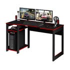 Mesa para Computador Desk Gamer Preta e Vermelha Tecno Mobili