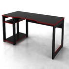 Mesa para Computador Desk Gamer Preta e Vermelha Tecno Mobili