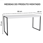 Mesa Para Computador Diretor 90 Cm Branco