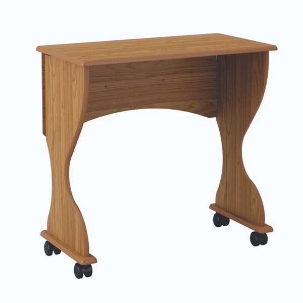 Mesa Para Computador Dobrável Com Rodízios 75cm 100% Mdf C27