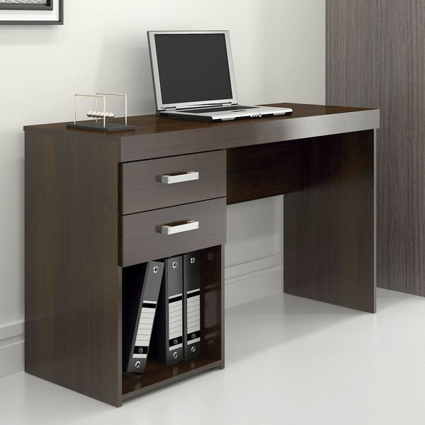 Mesa Para Computador E Notebook Com 2 Gavetas Malta Tabaco -