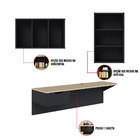 Mesa Para Computador Escrivaninha 01 Gaveta Tech Preto Fosco