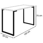 Mesa Para Computador Escrivaninha 120cm Castanho Mpozenato