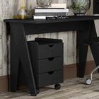 Mesa Para Computador Escrivaninha 120cm Magnólia F06 Preto