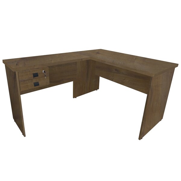 Mesa Para Computador Escrivaninha 150cm Eco Castanho - Fit Mo