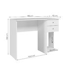Mesa Para Computador Escrivaninha 4115 Com 2 Gavetas