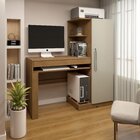 Mesa Para Computador Escrivaninha Com Armário Office 1 Gaveta