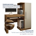 Mesa Para Computador Escrivaninha Com Armário Office 1 Gaveta