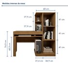 Mesa Para Computador Escrivaninha Com Armário Office 1 Gaveta
