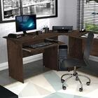 Mesa Para Computador Escrivaninha Completa Tabaco