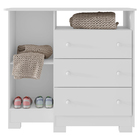 Mesa Para Computador Escrivaninha De Estudos 3 Prateleiras Br