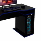 Mesa Para Computador Escrivaninha Gamer  Preto/azul