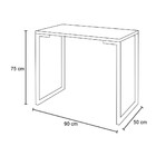 Mesa Para Computador Escrivaninha Industrial Porto 90cm Natur