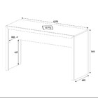 Mesa Para Computador Escrivaninha Me4135 Amêndoa - Tecno Mobi